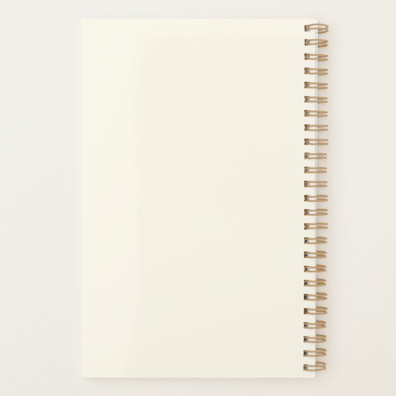 Stylish Autumn Fall Watercolor Floral Personalized Planner Small (5.5\\" x 8.5\\"), Soft Cover, Gold Spiral Planner