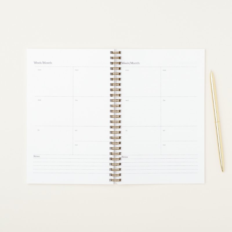Stylish Autumn Fall Watercolor Floral Personalized Planner Small (5.5\" x 8.5\"), Soft Cover, Gold Spiral Planner 4 Stylish Autumn Fall Watercolor Floral Personalized Planner Small (5.5\\" x 8.5\\"), Soft Cover, Gold Spiral Planner