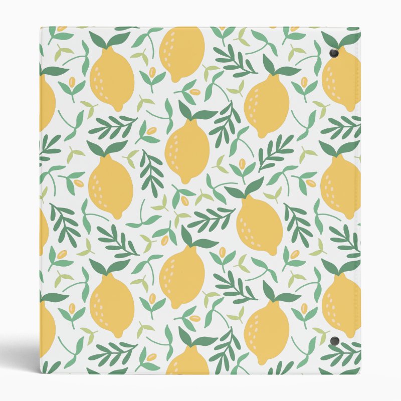 Colorful Rustic Lemon Citrus Yellow Chic Summer 3 Ring Binder Avery Signature Binder, 1\" Paper Capacity 4 Colorful Rustic Lemon Citrus Yellow Chic Summer 3 Ring Binder Avery Signature Binder, 1\\" Paper Capacity