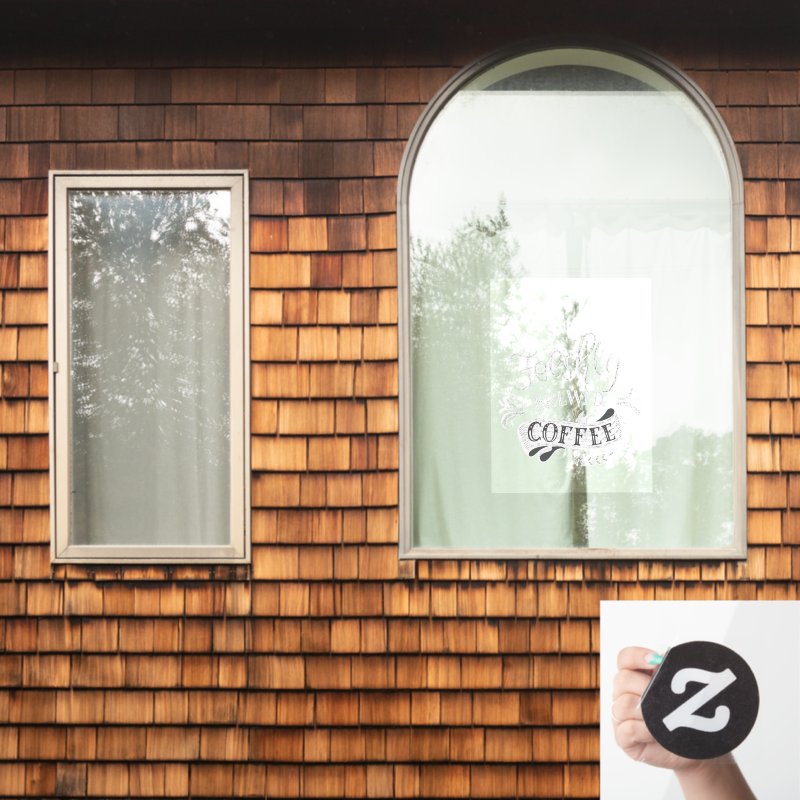 Freshly Brewed Coffee Window Cling Window Cling, Size: 18.00\" x 24.00\ 8 Freshly Brewed Coffee Window Cling Window Cling, Size: 18.00\\" x 24.00\\