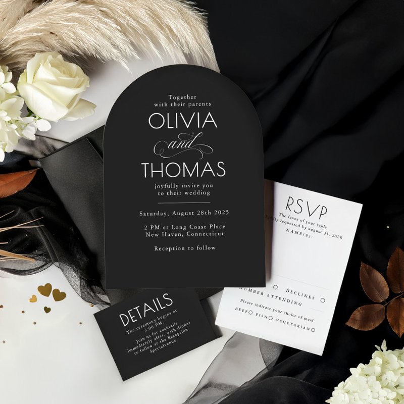 Modern Minimalist Black Wedding Welcome Acrylic Sign Custom 18\\" x 24\\" Acrylic Sign