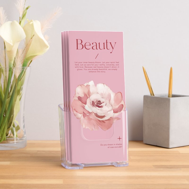Blush Pink Salon Beauty Trifold Brochure Brochure, Style: Tri-Fold, Size: 8.5\" x 11\ 13 Blush Pink Salon Beauty Trifold Brochure Brochure, Style: Tri-Fold, Size: 8.5\\" x 11\\