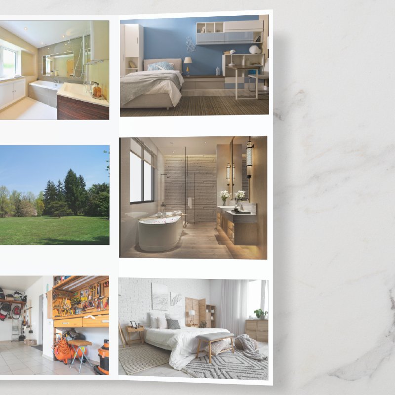 Custom House For Sale with Photos Brochure Brochure, Style: Tri-Fold, Size: 8.5\\" x 11\\