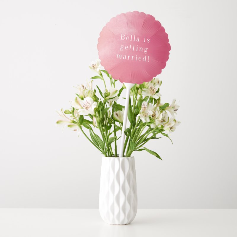 Bright Boho Ombre Bridal Shower Balloon Medium Air-Filled Balloon Round Custom Balloon