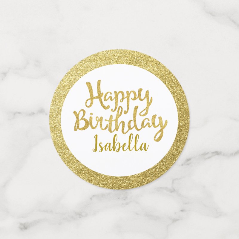Birthday Party Photo Black Gold Glitter Festive Confetti Table Confetti 3 Birthday Party Photo Black Gold Glitter Festive Confetti Table Confetti