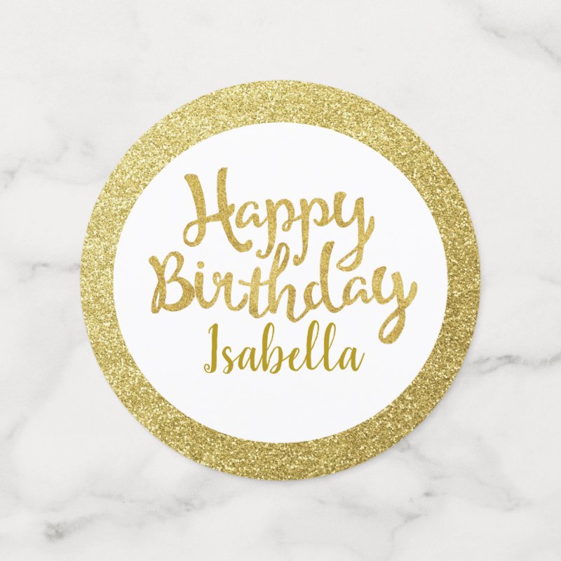 Birthday Party Photo Black Gold Glitter Festive Confetti Table Confetti 5 Birthday Party Photo Black Gold Glitter Festive Confetti Table Confetti