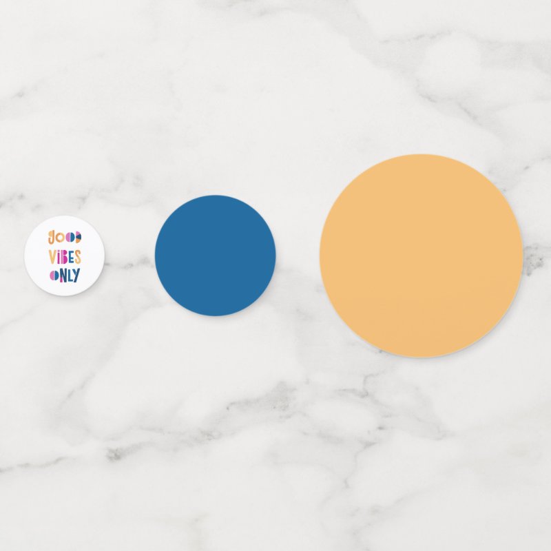 Good Vibes Only Motivational Colorful Modern Confetti Table Confetti