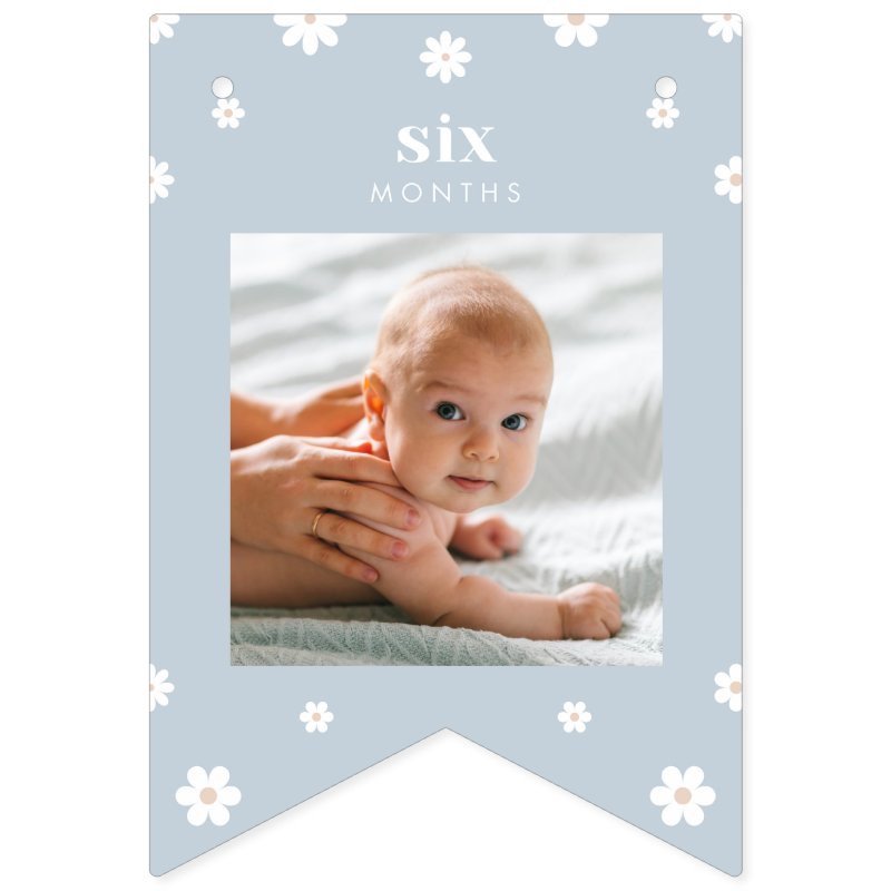 Boho Daisy First Birthday Photo Banner Custom Swallowtail Party Bunting Banner 10 Boho Daisy First Birthday Photo Banner Custom Swallowtail Party Bunting Banner