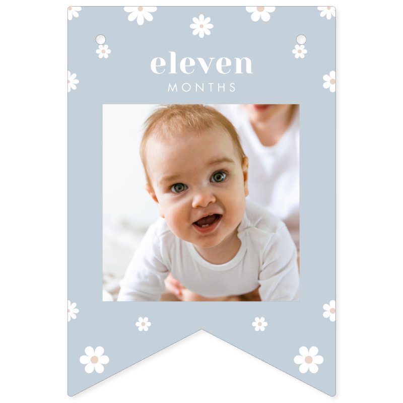 Boho Daisy First Birthday Photo Banner Custom Swallowtail Party Bunting Banner 15 Boho Daisy First Birthday Photo Banner Custom Swallowtail Party Bunting Banner