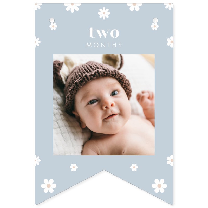 Boho Daisy First Birthday Photo Banner Custom Swallowtail Party Bunting Banner 6 Boho Daisy First Birthday Photo Banner Custom Swallowtail Party Bunting Banner
