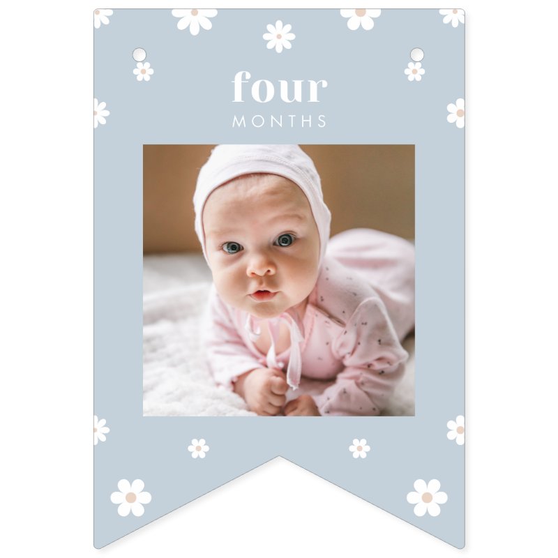 Boho Daisy First Birthday Photo Banner Custom Swallowtail Party Bunting Banner 8 Boho Daisy First Birthday Photo Banner Custom Swallowtail Party Bunting Banner