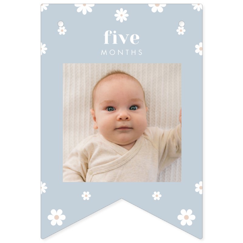 Boho Daisy First Birthday Photo Banner Custom Swallowtail Party Bunting Banner 9 Boho Daisy First Birthday Photo Banner Custom Swallowtail Party Bunting Banner