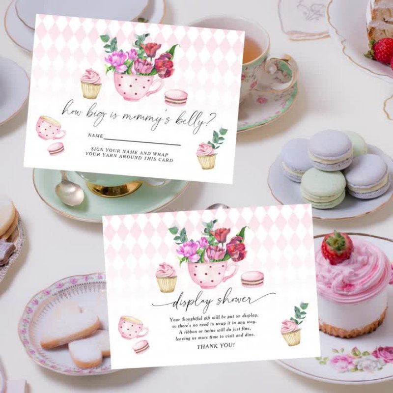 Tea Pictionary Tea Party Baby Shower Emoji Pictionary Game 4.5