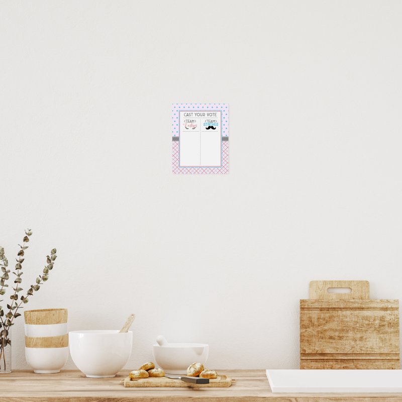 \"Lashes Or Staches\" Voting Sticker Chart Print, Value Poster Paper (Semi-Gloss) 5 \\"Lashes Or Staches\\" Voting Sticker Chart Print, Value Poster Paper (Semi-Gloss)